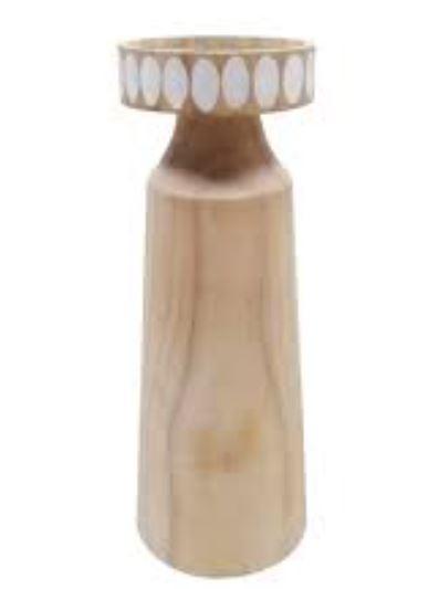 10inc Wood Candle Holder