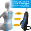 Lumbar Support Pillow for Car - 20.9 Inch Extended Car Back Support Relieves Full Back Discomfort on Long Rides, Rebuilds Support for Older Vehicles, Fits Mid-to-Large Sedans, SUVs & Trucks