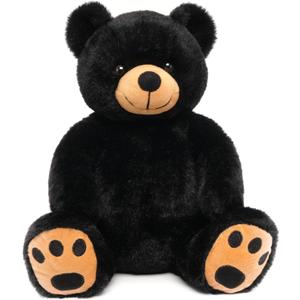 WEIGEDU Black Teddy Bear Stuffed Animals Plush Toys, Stuffed Black Bear, Teddy Bear Plush Toys for Boy Girl Kids Birthday 12in