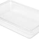 Rubbermaid Commercial Products Polycarbonate Food Storage Box/Tote, 2 Gallon, Clear, for Restaurant/Kitchen/Cafeteria
