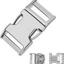 Fastener Stainless Steel Buckle for Collar & Quick Release with Easy Buckle for Small Medium Large Dogs (3.5)