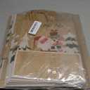 JOYIN 24 PCS Christmas Kraft Gift Bags with Assorted Sizes, Present Bags for Wrapping Xmas Holiday Party Favors, Thanksgiving Gift Decoration, School Classrooms (Classic) Not Include Tissue Paper