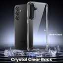 Anti-Yellowing for Samsung Galaxy S25 Crystal Clear Case with Screen Protector*1 Camera Lens Protector*1, [12FT Mil-Grade Protection], Cover for Samsung Galaxy S25 6.2 inch, Clear