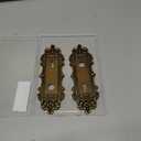 Mortise Lock Door Knob Plate for Interior Doors Antique Bronze Door Lock Cover Handle Vintage Old Style Door Knob Conversion Kit, Pack Of 2