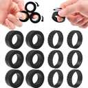 Cevioce Fidget Toys Adults,12 Pcs Magnetic Rings Silicone Spiky Sensory Rings,Fidget Magnetic Spinner Ring for Teens Boys Coolest Texture Autism Stress Relief Toy Birthday Gifts Classroom Prizes Kids