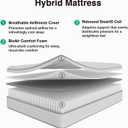Novilla 10 Inch Full Size Mattress, Hypoallergenic & Back Pain Relief, Hybrid Full Mattresses in a Box with Smarts Coils, Fiberglass Free CertiPUR-US Certified Colchones No Box Spring Needed