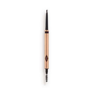 Charlotte Tilbury Brow Cheat Eyebrow Pencil  Refillable MicroPrecision Brow Pencil with Angled Tip for Natural HairLike Strokes  16Hour Wear, Waterproof, Vitamin E + Carnauba Wax  Dark Brown