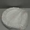 Spsyrine White Charger Plates, Set of 6 Chargers for Dinner Plates, 13 Inch Table Chargers for Bulk Wedding, Party Decoration