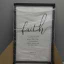 Houmury 3PCS Framed Faith Hope Love Bible Verses Wall Art Farmhouse Religious Quotes Wall Decor Inspirational Wall Art (Black, 16"x24")