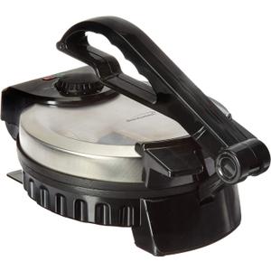 Brentwood TS-127 Stainless Steel Non-Stick Electric Tortilla Maker, 8-Inch