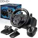 DOYO 1080 Sim Racing Wheel with Pedals and H-Shifter, Dual Vibration Adjustable Sensitivity Gaming Steering Wheel for PC Driving Simulator