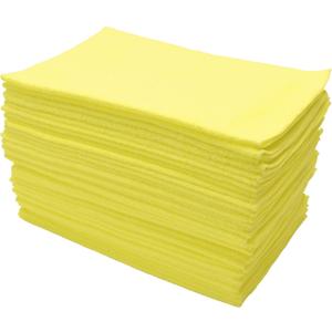 Eurow 300 GSM Microfiber Cleaning Cloths, Soft, Streak-Free, Lint-Free, Ultra Absorbent, Reusable Towels for Auto Detailing, Home Cleaning, Kitchen, Glass, Electronics, 12x16in, 36-Pack, Yellow