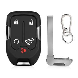 2 Pack Keyless Key Fob Remote Fit for 2019-2023 GMC Sierra 1500 2500 3500 2019-2023 Chevrolet Chevy Silverado 1500 2500 3500, 433 MHz HYQ1ES 13522904 13522854 Include Uncut Key Blade