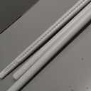 Extra Long No-Drill Tension Curtain Rod 40-166 Inches (4-14Ft), Heavy Duty Adjustable Rod for Outdoor Patio Curtains, Large Windows, Room Divider & Bathroom, White