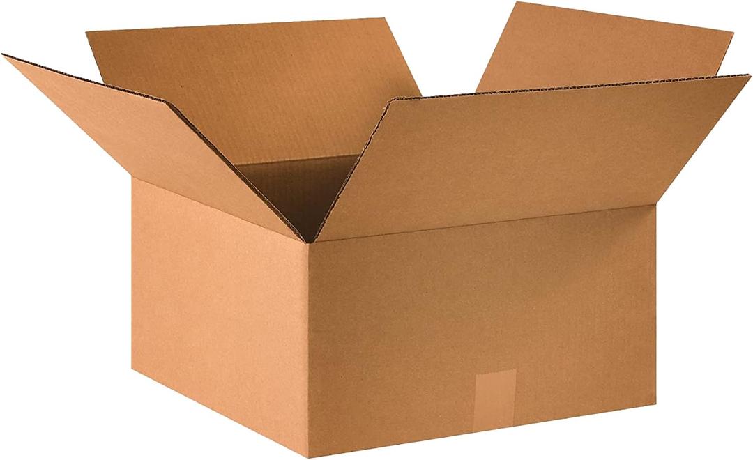 PARTNERS BRAND 16 x 16 x 8 Corrugated Cardboard Boxes, Medium 16"L x 16"W x 8"H, Pack of 25 | Shipping, Packaging, Moving, Storage Box for Home or Business, Strong Wholesale Bulk Boxes