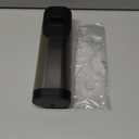 Manual Bathroom Wall Mounted Soap Dispenser, 10oz/300ml Single Black Bathroom Shampoo and Conditioner Dispenser, Clear Plastic Refillable Liquid Lotion Pump Dispenser and Organizer