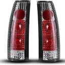 Tail Lights Assembly for 1988-1999 Chevy C/K 1500/ 2500/ 3500, 1992-1999 Chevy Suburban 1500/ 2500, 1992-1994 Chevy Blazer, 1995-2000 Tahoe, 1988-1999 GMC Suburban C/K 1500/ 2500/ 3500 (Clear)