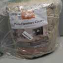 WJ-X3 Large Rectangular Beige Heavy-Duty Patio Table Cover, 136x88x36in - Wind-Resistant, Waterproof, Anti-Fade - Perfect for Outdoor Sectional Furniture Sets