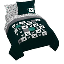 Jay Franco Minecraft Creeper Queen Comforter Set  7 Piece Gamer Bedding Includes Sheet Set & Pillow Covers  Super Soft Checkered Bedding