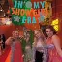 Showgirl Theme Birthday Party Banner Decor, Glitter Orange Blue IN MY SHOWGIRL ERA Backdrop Banner for Showgirl Bridal Shower Party Showgirls Disco Bachelorette Show girls Listening Party Hanging Sign