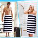 VitalCozy 4 pack Cotton Pool Beach Towels Bulk 30 x 70 Inch Cabana Stripe Oversized Basics Turkish Pool Bath for Hotel Swimming Bathroom(Assorted Color)