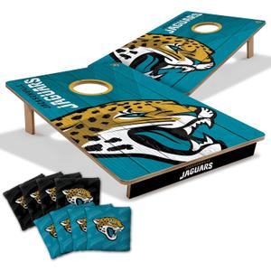 YouTheFan NFL 2 x 3 Wood Cornhole Game with Logo Bags (Team Colors)