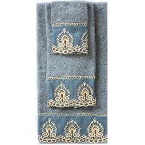 Daniel's Bath & Beyond 3 Pc Towel Crown Blue