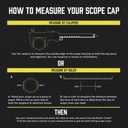 Butler Creek Element Scope Cap Objective 50-55 mm, Riflescope Cap Black ESC56