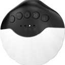 KIBEE Portable White Noise Machine - 12 Soothing Sounds, Timer, Egg-Sized, Night Light for Sleeping Baby & Adults
