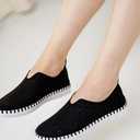 Project Cloud Womens Shoes - Lightweight Summer Loafers for Women with Memory Foam Insole - Breathable Womens Loafers - Perfect Summer Shoes for Women 2025 (Rose, Black, 10)