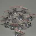 New Star Foodservice 23428 Triton Harp Clip Style, Place Card/Table Number Holder, 1.5 Inch, Silver, Set of 12, 23411