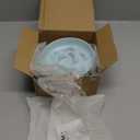 Melamine Slow Feeder Cat Bowls - Set of 3 Cat Food Dishes - Fun Maze Design for Slow Feeding - Dishwasher Safe - White, Blue, Green