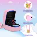 2 x Silicone Cover Case for Bitzee Disney Interactive Toy, Silicone Protective Cover for Bitzee Virtual Electronic Pets, Digital Pet Accessories for Bitzee with Lanyard, Pink (Case Only)