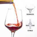 Red/White Wine Glasses Set of 12, 12 oz Clear Wine Glasses with Stem, Dishwasher Safe