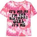 Birthday Girls Shirts for Kids 1-12 Year (Pink)