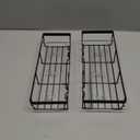 Moforoco Shower Caddy Shelf Organizer Rack, Self Adhesive Black Bathroom Shelves Basket, Home Farmhouse Wall Inside Organization and Storage Decor Rv Accessories, First Camper Apartment Essentials (Medium)