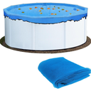 15ft Round Pool Leaf Net Cover for Above Ground Pool- Lightweight Durable and Easy Installation, Winter Cover Mesh Cover, Pool Safety Net, Protects Pool from Leaves and Debris