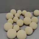 18 Pcs Velvet Christmas Balls Bulk 3.15, 2.76, 2.36 Inch, Flocked Xmas Tree Ball Ornaments Plastic Velvet Christmas Ornaments Xmas Tree Hanging Decoration(Cream White)