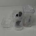 Rubbermaid Brilliance Pantry Food Storage Container Set, BPA-Free, Airtight & Leak-Proof, Clear, 8-Piece, Dishwasher Safe