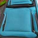 U.S. Traveler Rio Lightweight Softside Rolling Carry-on Suitcase, 2-Wheel Set, Teal