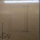 Hasipu Farmhouse Bathroom Mirror, 48"x32" Rustic Wood Framed Wall Mounted Mirror, Black Vintage Vanity Mirror Barn Door Style Decorative Mirrors