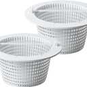 SPX1091C Replacement Above Ground Skimmer Basket for Hayward SP1091LX,SP1091WM above Ground Pool Automatic SkimmerFilter Basket with Handle (pack of 2)