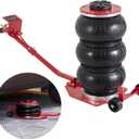 VEVOR Air Jack, 3 Ton/6600 lbs Triple Bag Air Jack, Airbag Jack with Six Steel Pipes, Lift up to 17.7 inch/450 mm, 3-5 s Fast Lifting Pneumatic Jack, with Long Handles for Cars, Garages, Repair, (Red)