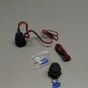 2 PACK 12V USB Car Socket Round USB C 12V Outlet, 3-Port Marine Fast Charger Waterproof Cigarette Outlet Replacement Aluminum with Switch and Voltmeter, Suitable for Boat Golf Cart RV Motorcycle