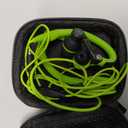 mucro Sports Headphones Wired Earbuds with Microphone, Over Ear Hook Earphones Sweatproof in Ear Running Exercise Workout Gym Ear Buds for 3.5mm Jack Devices Green
