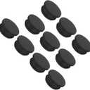 MECCANIXITY Silicone Snap in Locking Hole Plugs Rubber Panel Seal Cover Flush Type Panel Round for Kitchen Rubber Bulkheads Waterproof Sealing Plugs 30mm/1.18 Inch Dia Black,Pack of 10