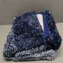 Arotive Microfiber Bathroom Rugs, Shaggy Soft and Absorbent Bath Rug, Non-Slip, Thick Plush Machine Washable Dry Bath Mats for Bathroom, Tub and Shower, 24x16, Blue, Rectangular