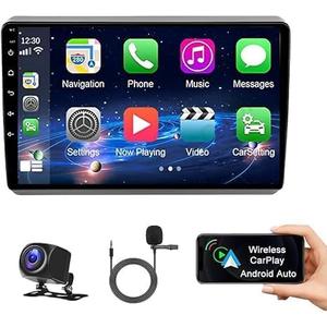 4+64G Android 13 Car Stereo Radio Fit for Dodge Dart 2012-2016,9" HD Touch Screen Car Radio Receiver with Wireless Carplay & Android Auto,GPS Navigation,Bluetooth,WiFi FM/RDS,SWC+AHD Backup Camera