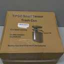 TIPGO Automatic Motion Sensor Bathroom Trash Can with Lid, 2.6 Gallon Touchless Trash Bin, Smart Garbage Can Plastic Slim Wastebasket for Bedroom, Office, Dorm (White)