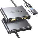 Warrky 4K HDMI Capture Card [with Fixed USB 3.0 Cable, 4K Loop Out, No-Latency] 1080P 60FPS Cam Link Video/Audio Capture Device for Streaming, Game Recording, Compatible for Nintendo/PS5/xBox/PC-Gray